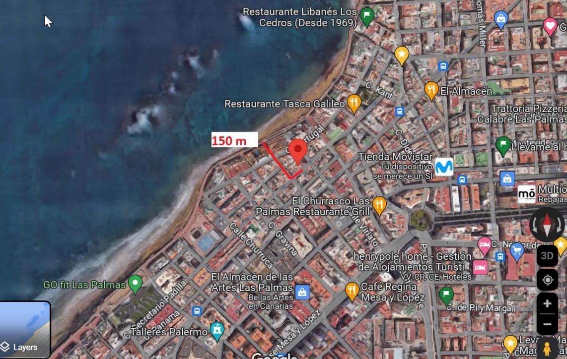 Studio In Las Canteras Beach ラスパルマス・デ・グランカナリア エクステリア 写真